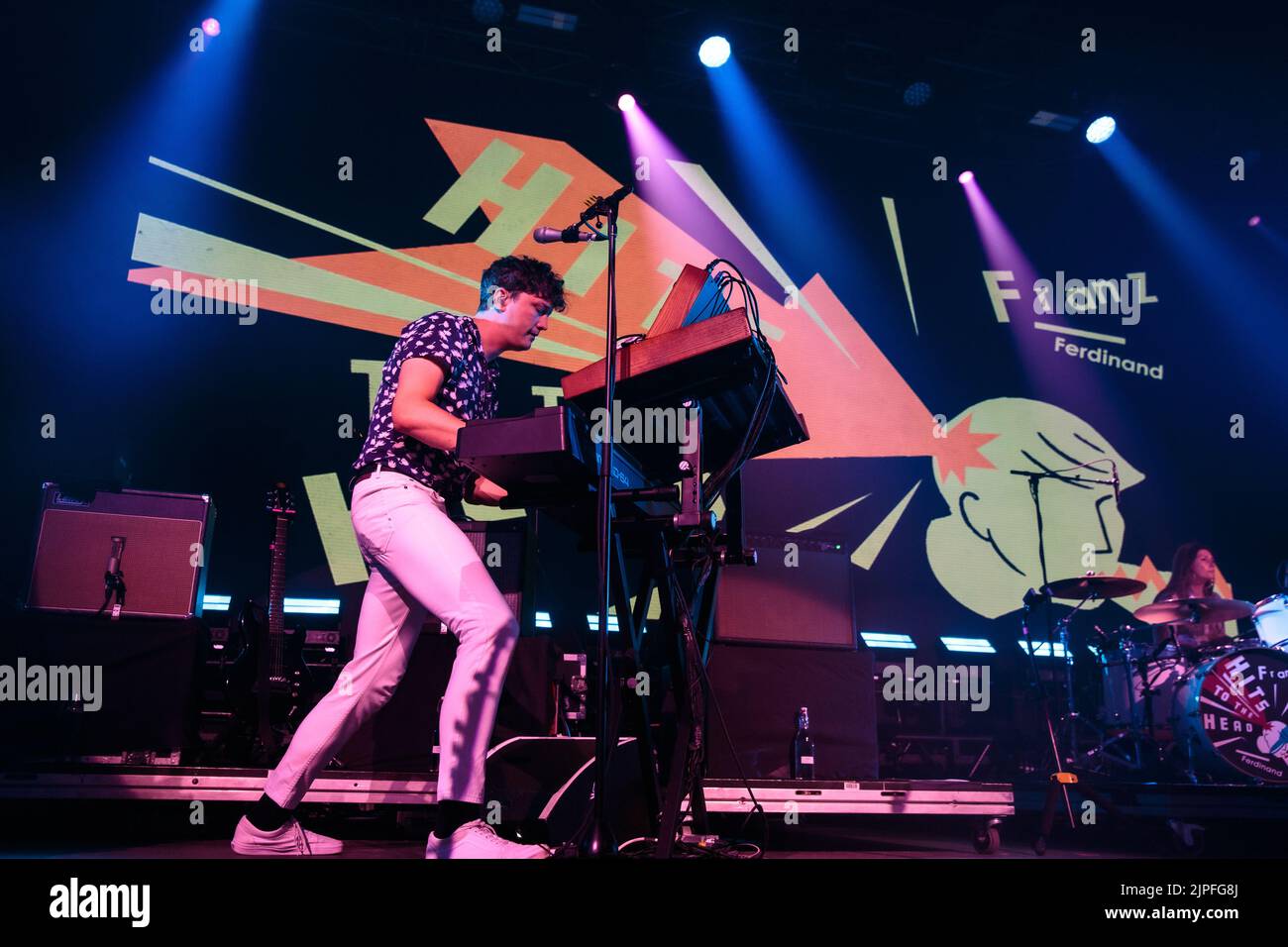 Toronto, Kanada. 17. August 2022. Keyboarder Julian Corrie von der schottischen Rockband Franz Ferdinand tritt im History Nightclub in Toronto, KANADA auf Kredit: Bobby Singh/Alamy Live News Stockfoto