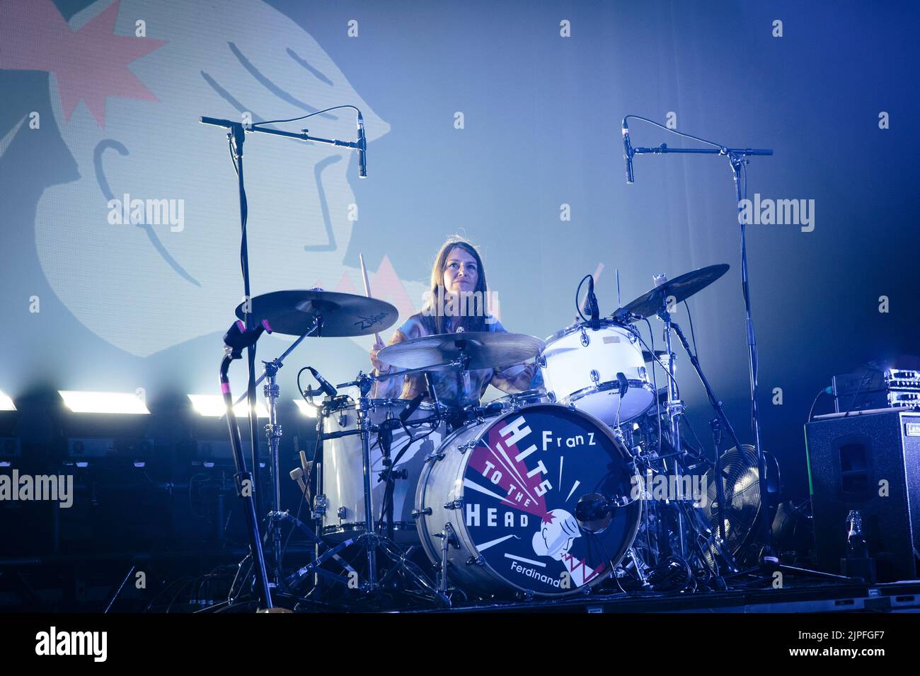 Toronto, Kanada. 17. August 2022. Schlagzeuger Audrey Tait von der schottischen Rockband Franz Ferdinand tritt im History Nightclub in Toronto, KANADA auf Kredit: Bobby Singh/Alamy Live News Stockfoto