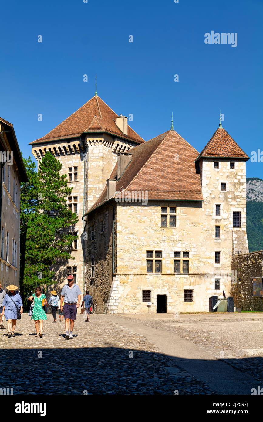 Annecy Haute Savoie Frankreich. Das Schloss Stockfoto