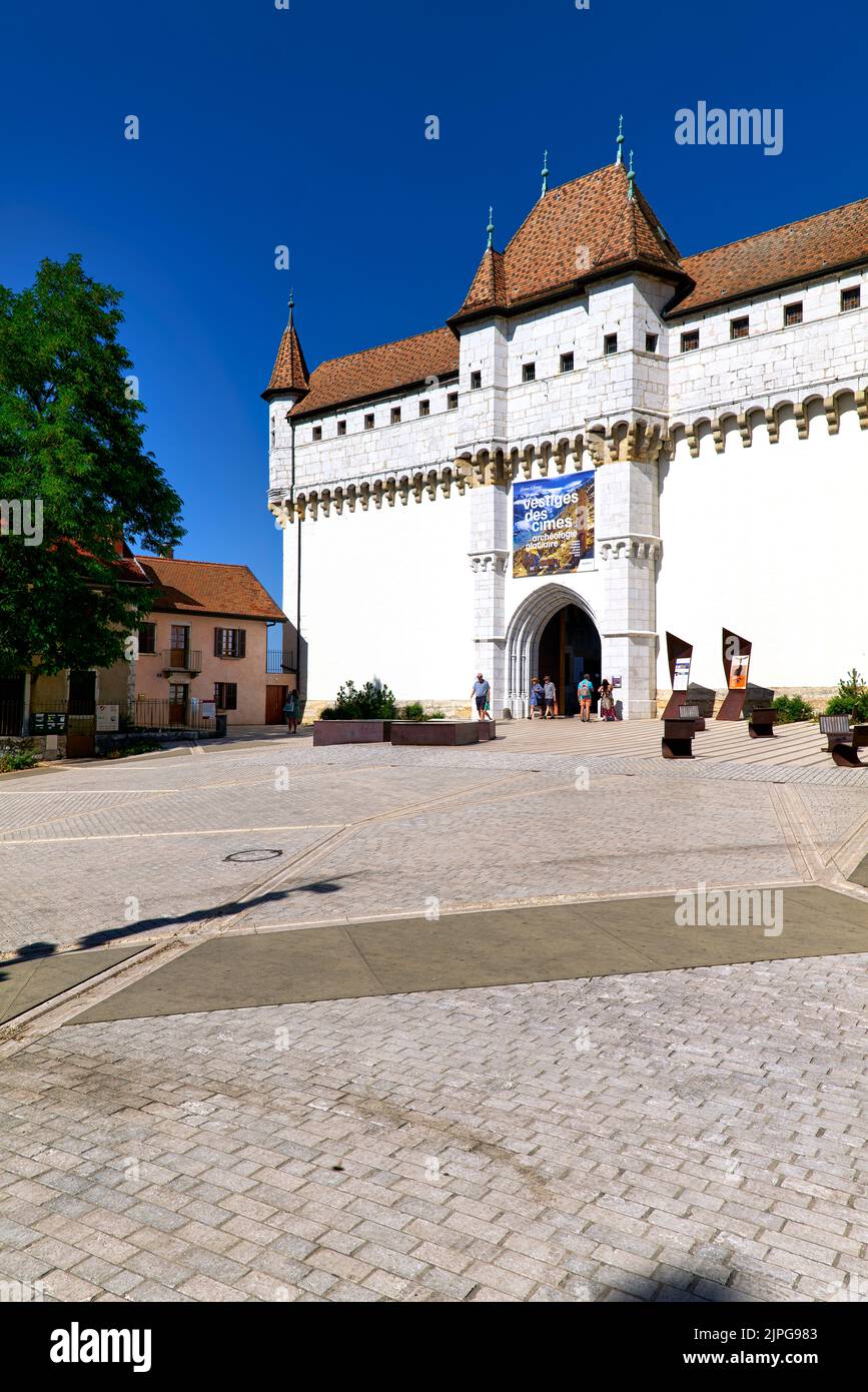 Annecy Haute Savoie Frankreich. Das Schloss Stockfoto