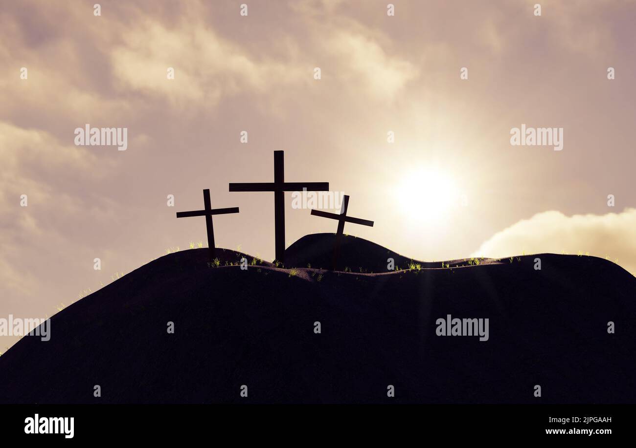 Kreuz, Erlösung, Auferstehung, Kreuze, Heilungen, Wiederauferstehungen Stockfoto