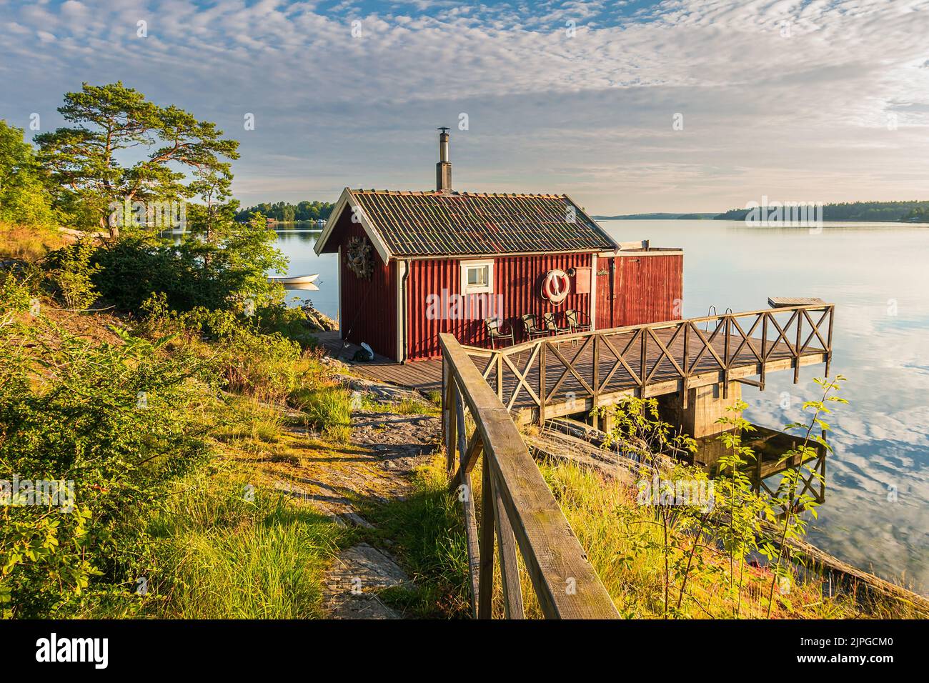 schweden, Holzhütte, Lidingö, schwedens, Hütten Stockfoto