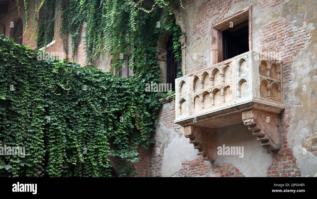 Balkon, verona, romeo und julia, Balkone, Veronas, romeo und julia Stockfoto