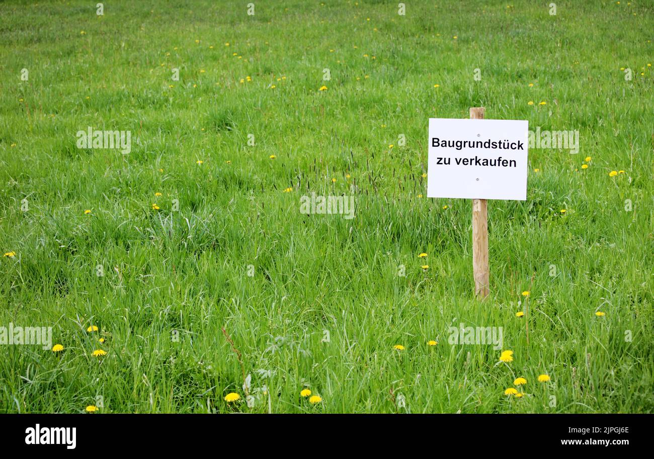 Verkauf, Baustelle, Verkauf, Baustellen, Baustelle, Standorte Stockfoto