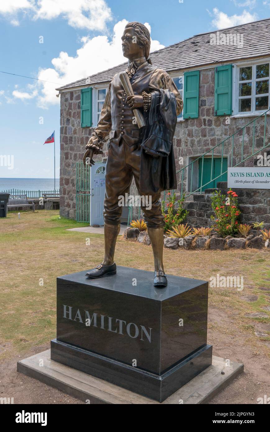 Nevis Historical Museum der Geburtsort von Alexander Hamilton im Jahr 1755 Stockfoto