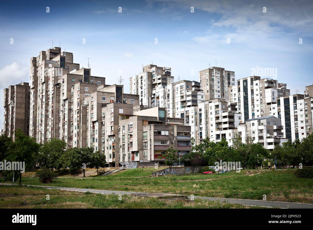 Mietskaserne, novi beograd, Mietskaserne Stockfoto