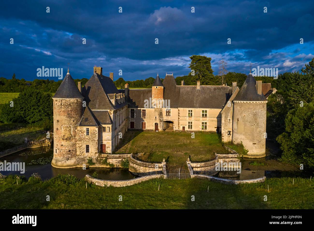 Frankreich, Cher (18), Le Noyer, château de Boucard // Frankreich, Cher (18), Le Noyer, Schloss Boucard Stockfoto