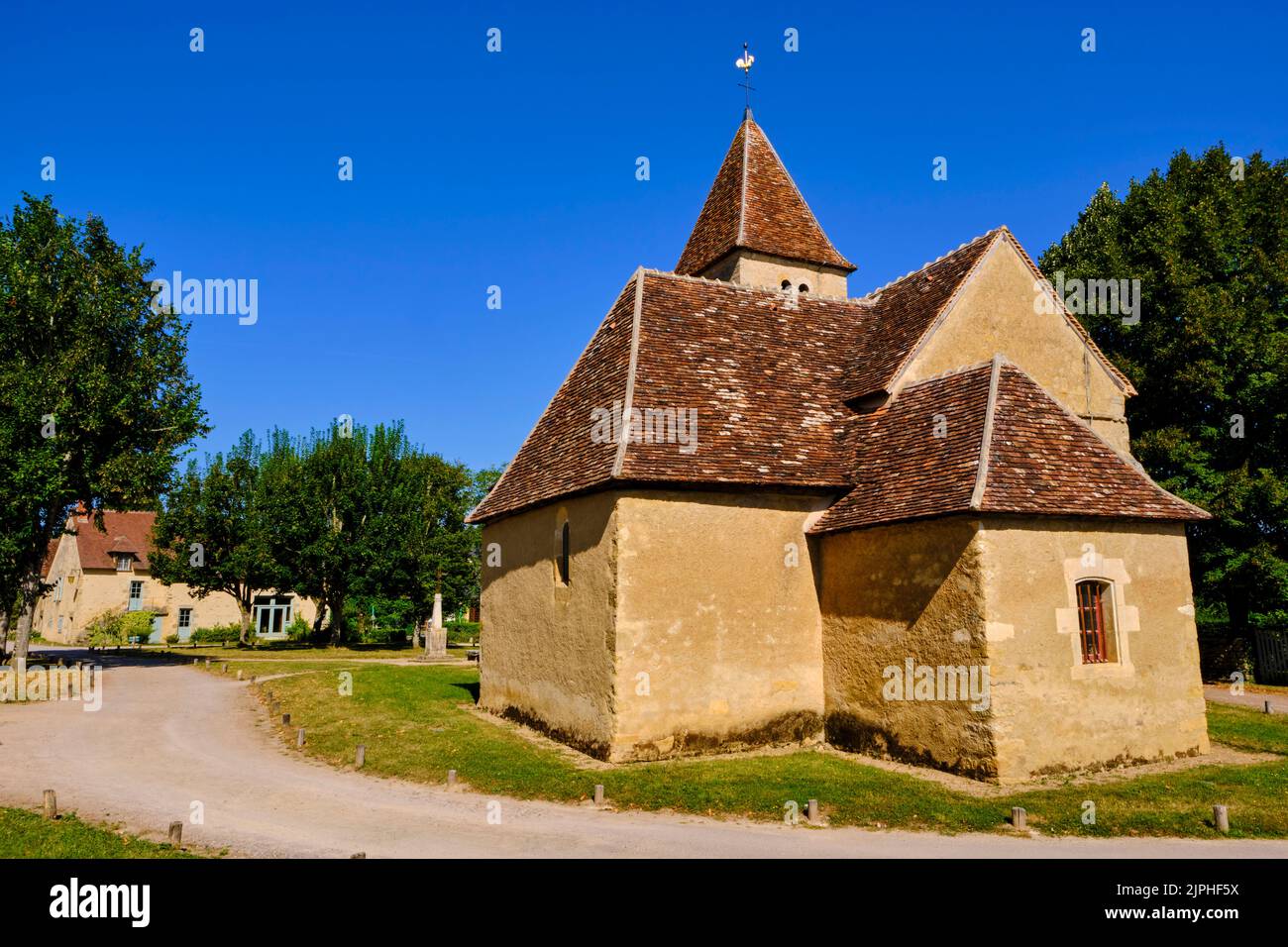 Frankreich, Indre, Nohant, die romanische Kirche Sainte-Anne Stockfoto