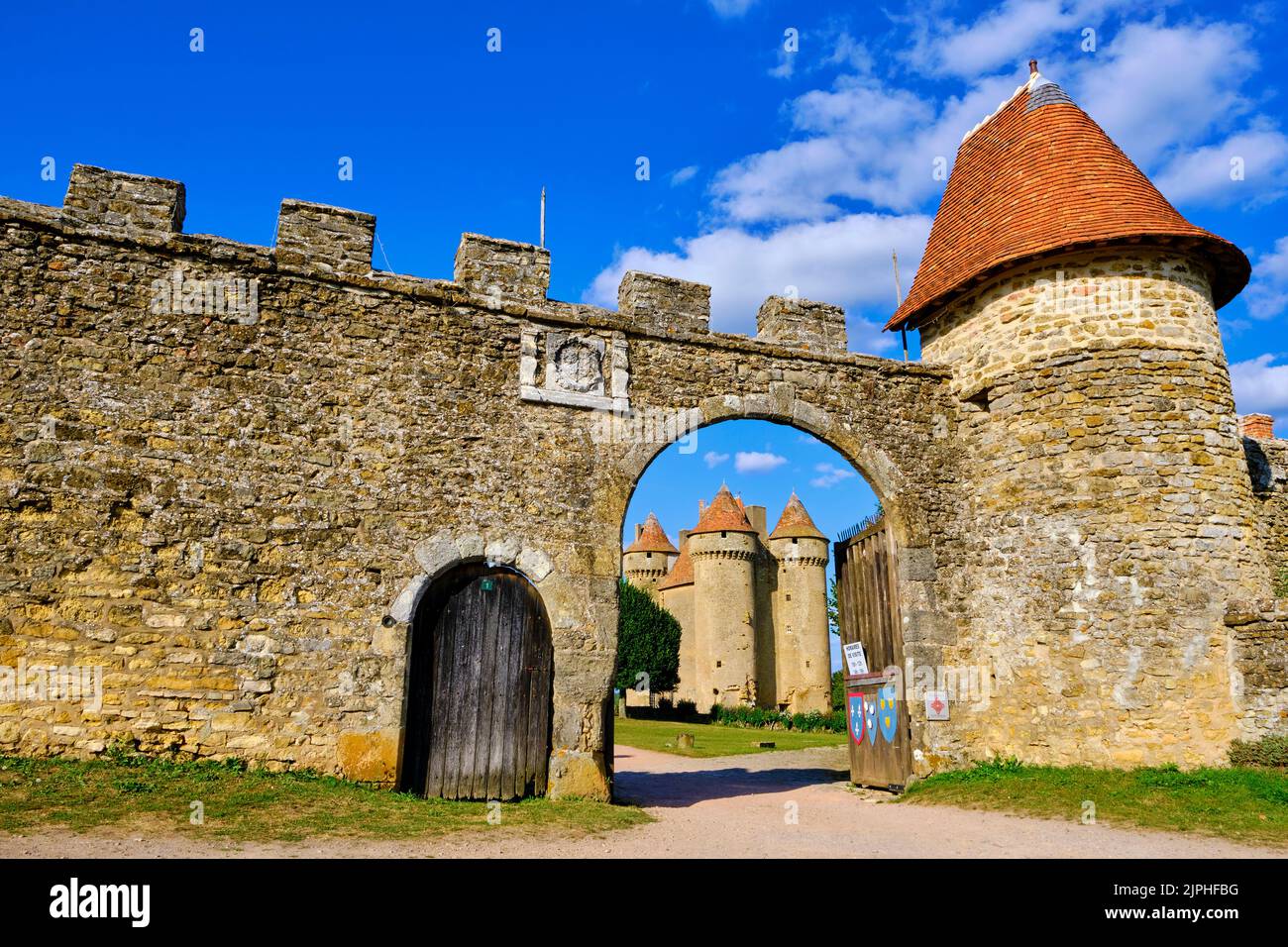 Frankreich, Indre (36), Sarzay, die Sarzay Feudalburg Stockfoto