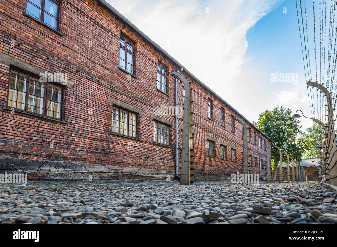 Auschwitz - KZ Birkenau. Oswiecim, Polen, 17. Juli 2022 Stockfoto