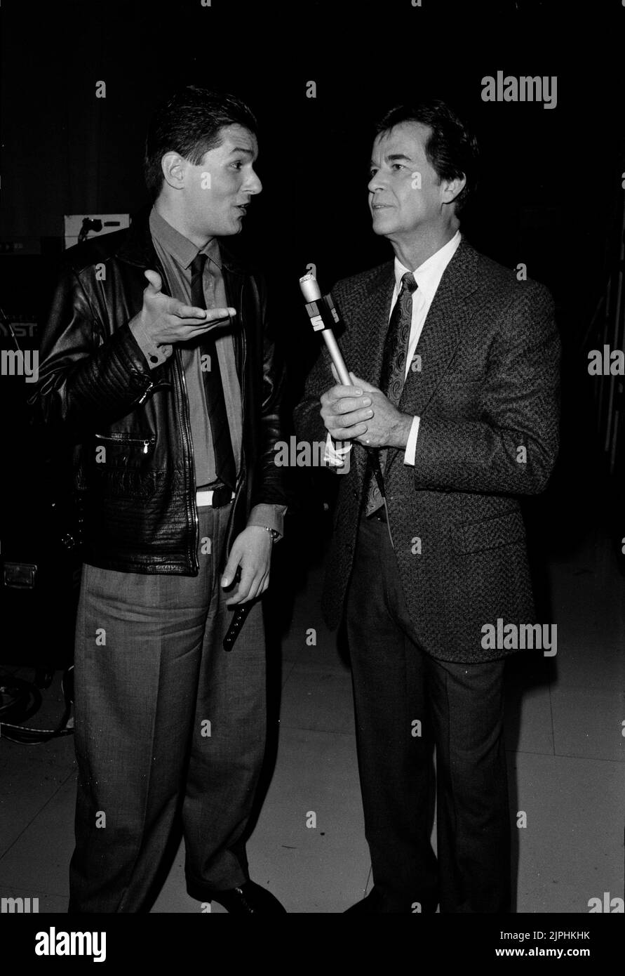 Falco bei American Bandstand, 1984 Credit: Ron Wolfson / MediaPunch Stockfoto