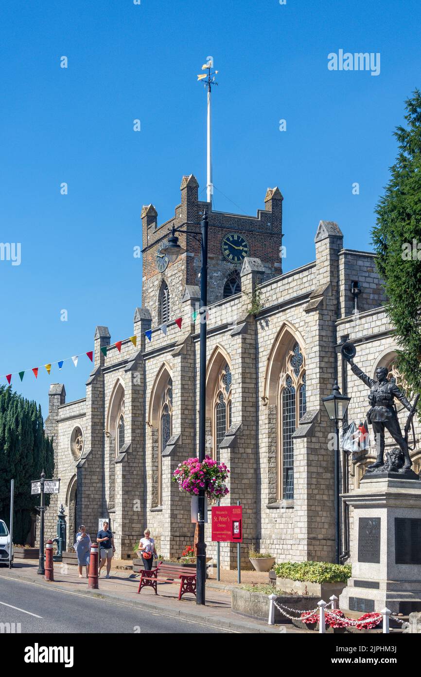 St.-Petri Kirche, Windsor Street, Chertsey, Surrey, England, Vereinigtes Königreich Stockfoto