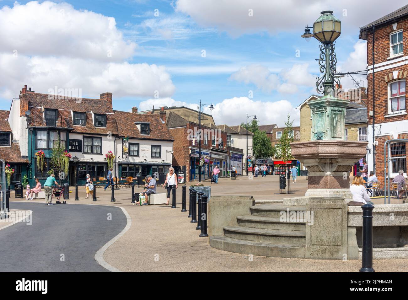 Old Drinking Fountain, Market Place, Braintree, Essex, England, Vereinigtes Königreich Stockfoto
