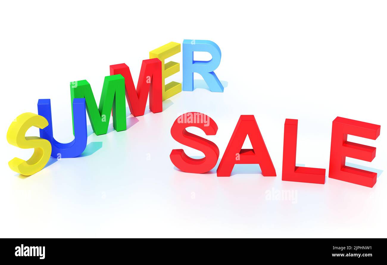 Angebot, Verkauf, Sommerverkauf, Sommer, Angebote, Umsatz, Sommerkäufe Stockfoto