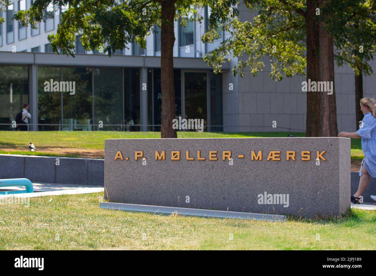 Hauptsitz der Maersk Group - A.P. Møller Mærsk - dänischer Unternehmenskonglomerat in den Bereichen Transport, Logistik, Energie und Containerschiffe. Copenhag Stockfoto