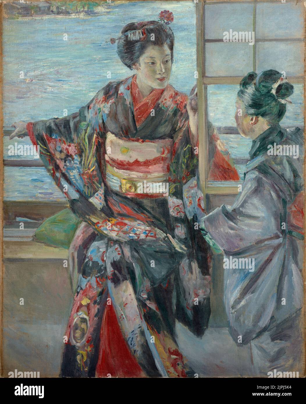 Maiko, 1893, Von Kuroda Seiki Stockfoto