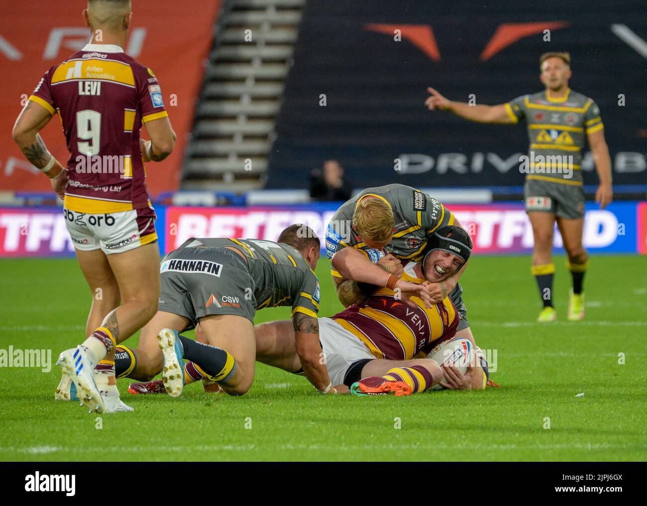 Betfred Super League Game Huddersfield Giants V Castleford Tigers Sonntag, 18.. August 2022 20:00 Kick Off John Smiths Stockfoto