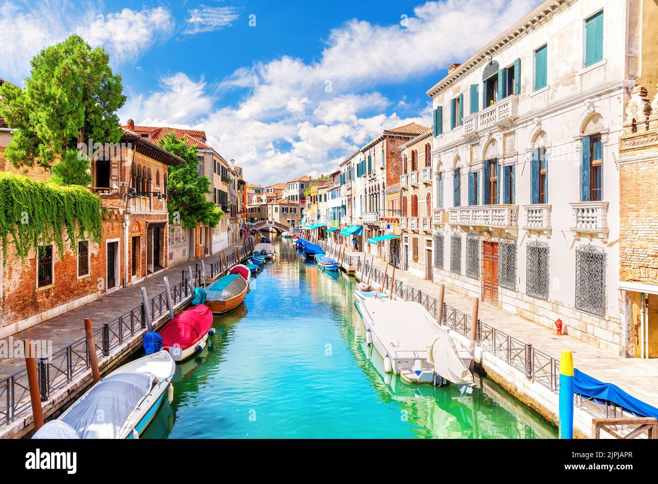Altstadt, Wasserstraße, venedig, Boote, alte Städte, Wasserstraßen, venedig, Boot Stockfoto