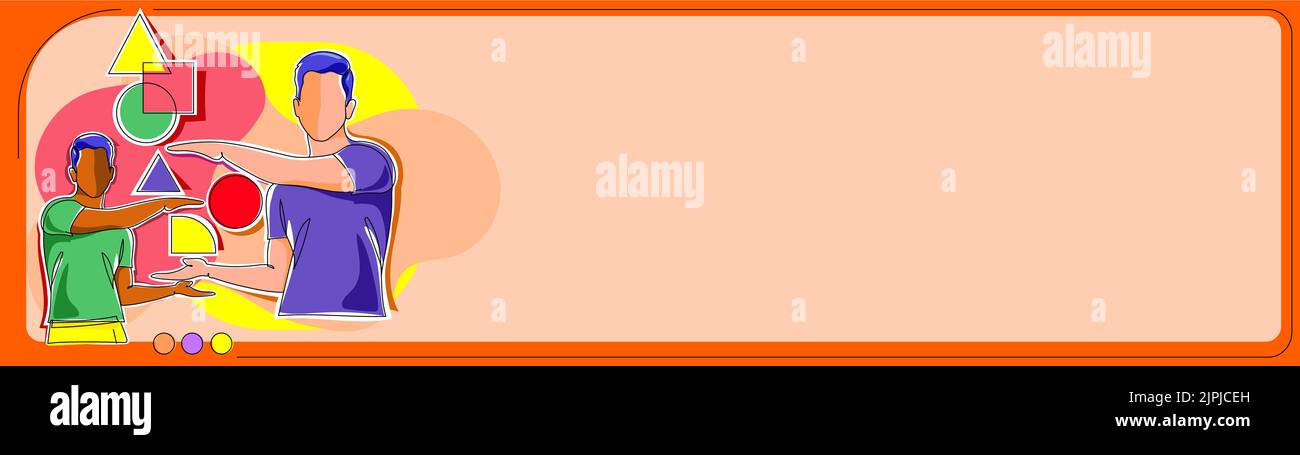 Zwei Kollegen Präsentieren Aktuelle Updates Zu Den Krutialen. Geschäftsleute Zeigen Neue Wichtige Ankündigungen. Führungskräfte, Die Über Die Aktuellen Relevanten Informationen Sprechen Stock Vektor