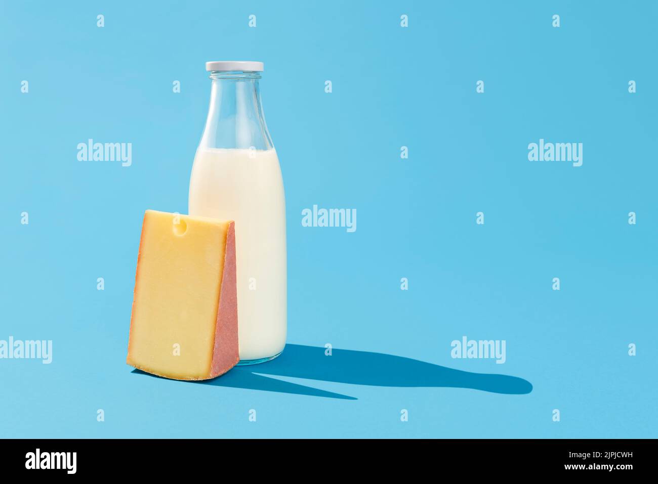 Milch, Käse, Milchprodukte, Milch, Käse, Milchprodukte Stockfoto
