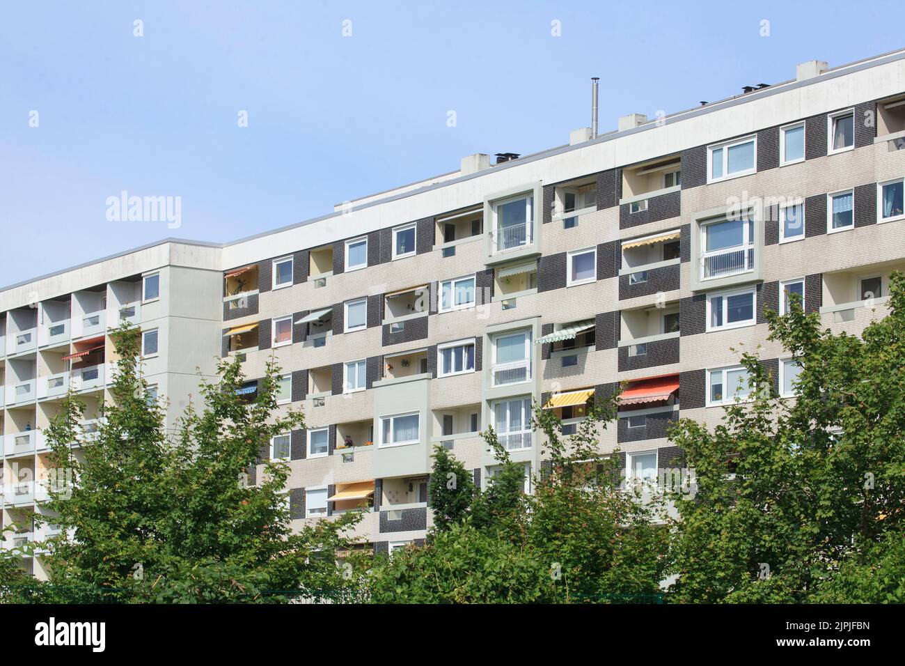 Wohnung, Mietshaus, Wohngebäude, Wohnungen, Mietshäuser, Wohngebäude Stockfoto