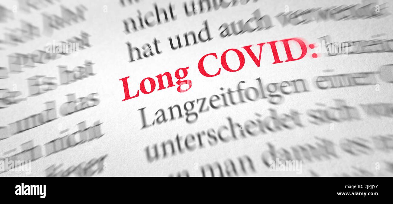 Lange Covid Stockfoto