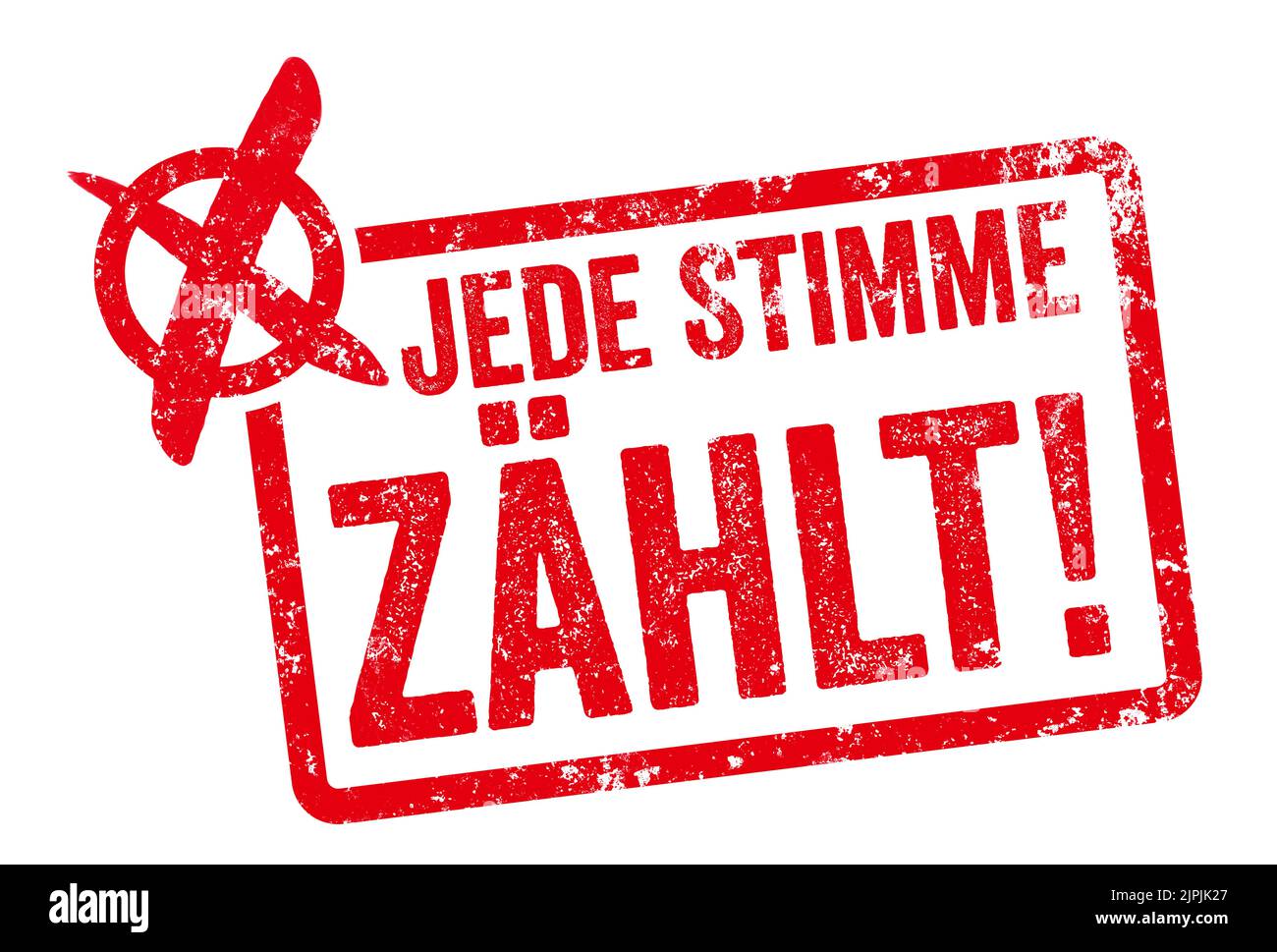 Choose, election, jede stimme zählt, wahlkreuz, choose, Wahlen Stockfoto