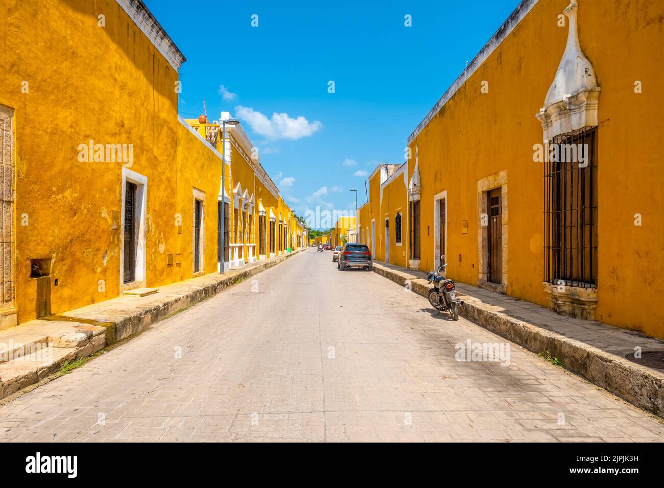 Die gelbe Stadt Izamal in Yucatan, Mexiko Stockfoto