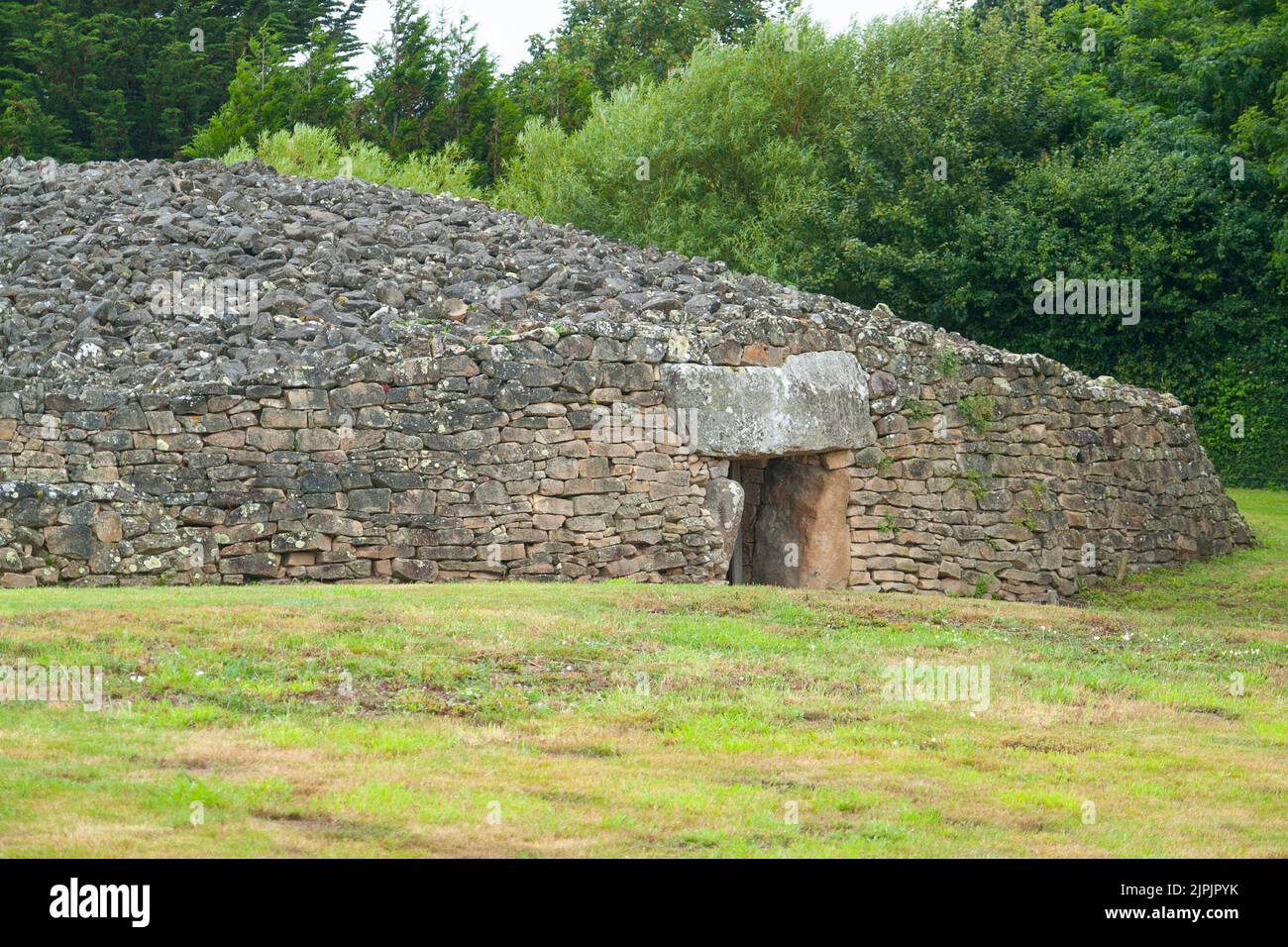 Table des marchand, cairn Stockfoto