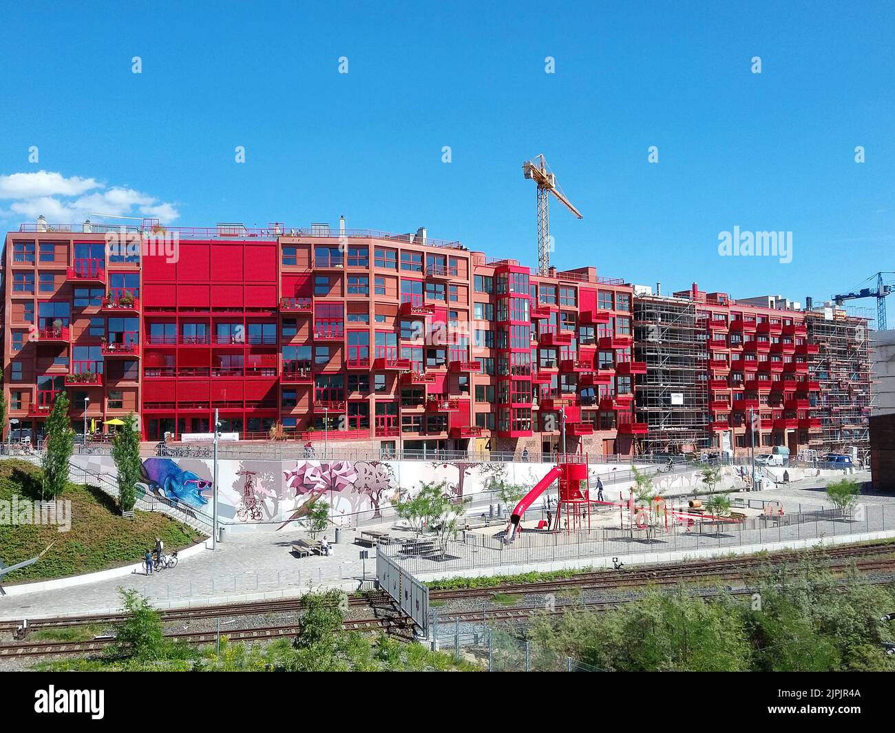 Häusliches Leben, Wohnen, Mietskasernen, zu Hause, häusliches Leben, Wohnen, Mietskaserne Stockfoto