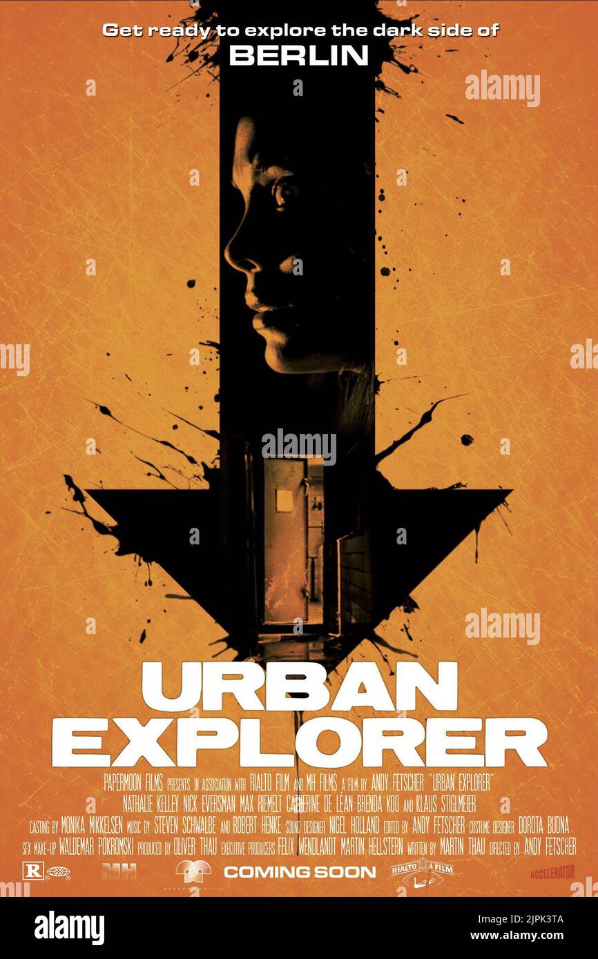 FILMPOSTER, URBAN EXPLORER, 2011 Stockfoto