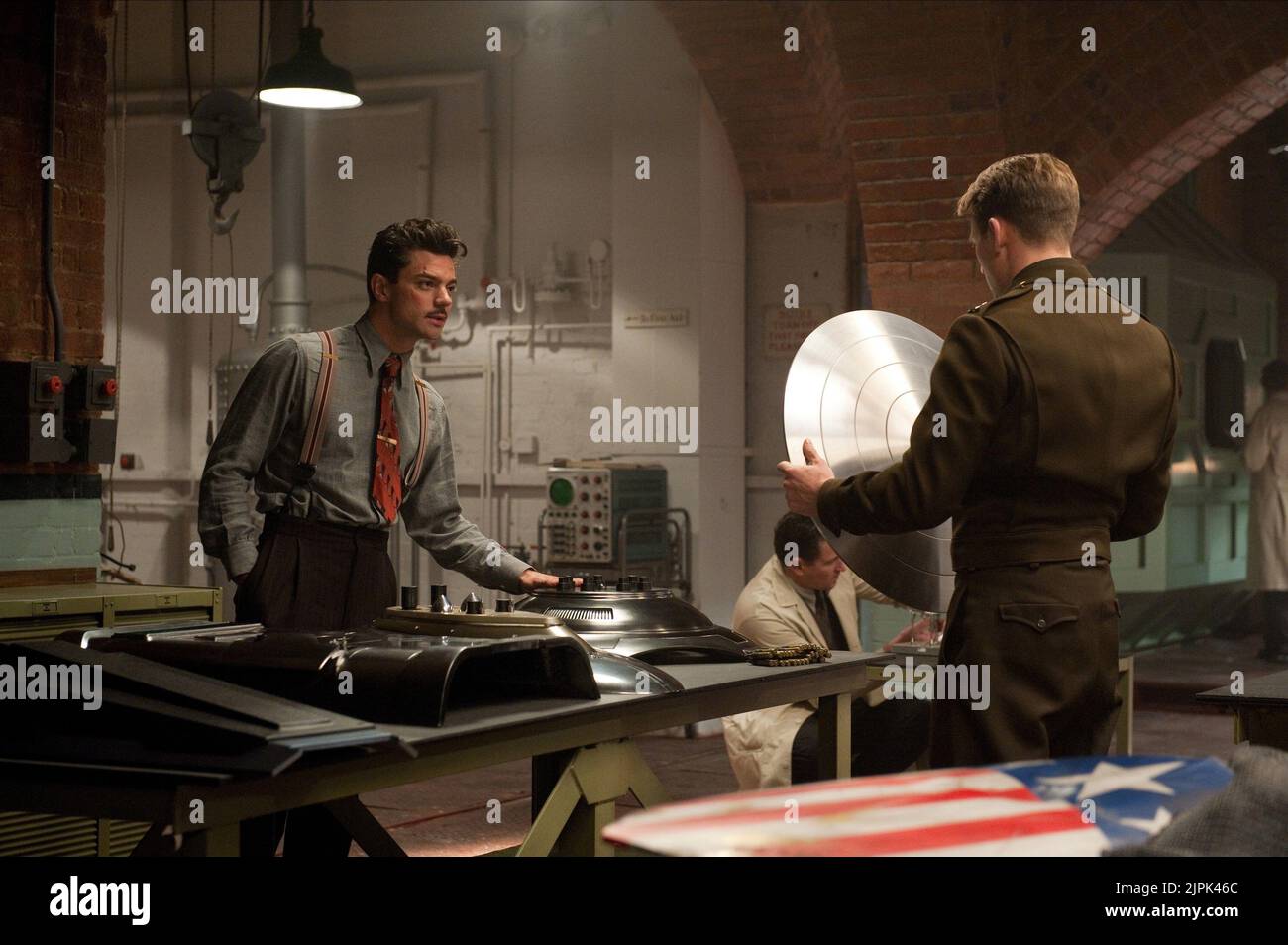 DOMINIC Cooper, Chris Evans, Captain America: Der erste Rächer, 2011 Stockfoto