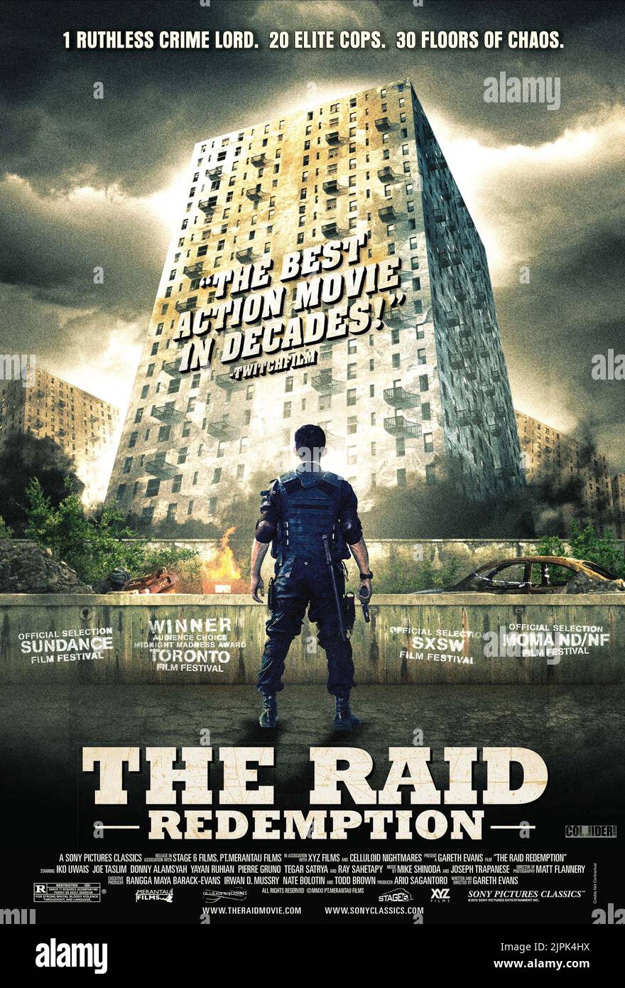 IKO UWAIS-POSTER, THE RAID, 2011 Stockfoto