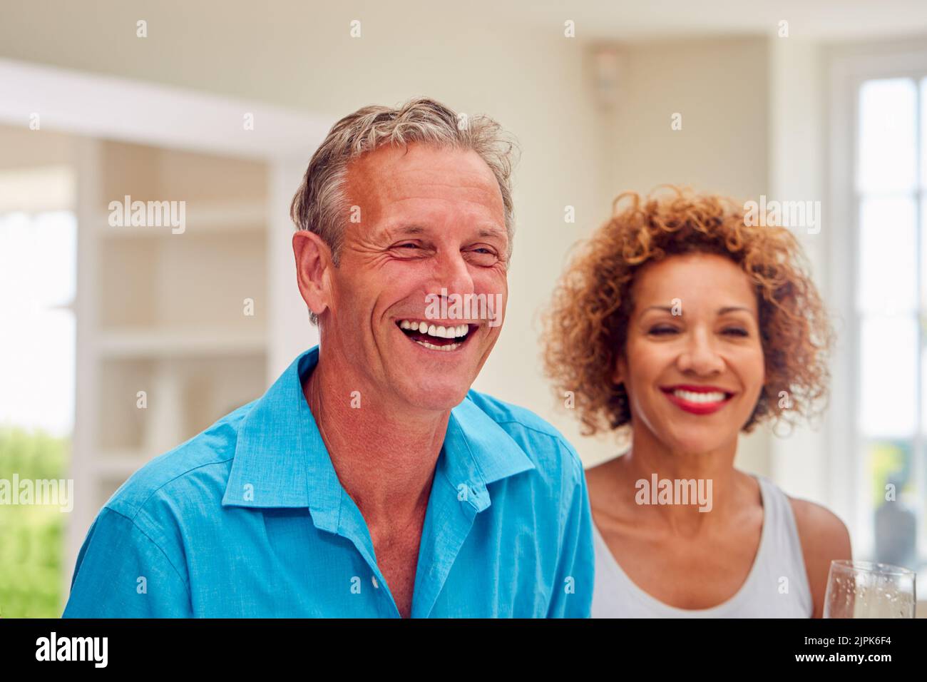 Paar, lachen, Spaß, Paare, lachen, Lächelnd, lustig Stockfoto