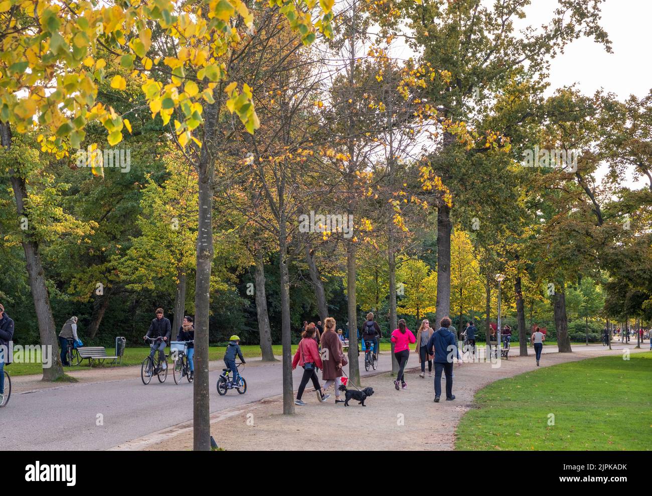 Der Vondelpark, ein öffentlicher Stadtpark von 47 Hektar, Amsterdam, Niederlande. Stockfoto