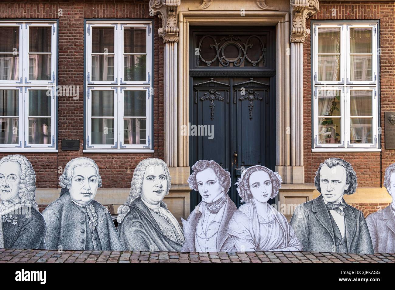 Museumsviertel des Komponisten mit Museen für viele deutsche Komponisten, Hamburg, Deutschland Stockfoto