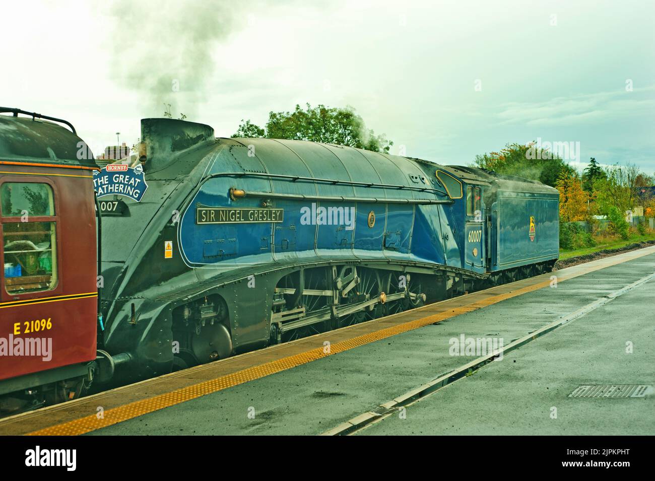 A4 Pacific No 60007 Sir Nigel Gresley in Eaglescliffe, Stockton on Tees, Cleveland, England Stockfoto