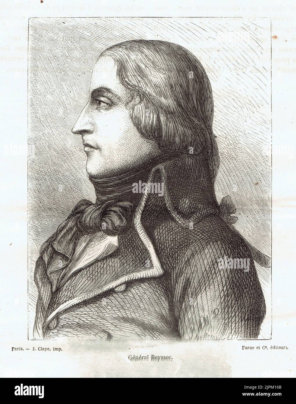 Jean Michel Beysser, chirurgien-Major, général de Brigade Stockfoto