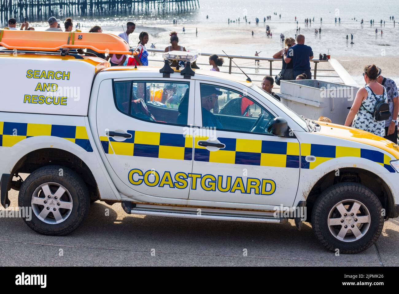 suche und Rettung Küstenwache, blackpool, lancashire, england, großbritannien Stockfoto