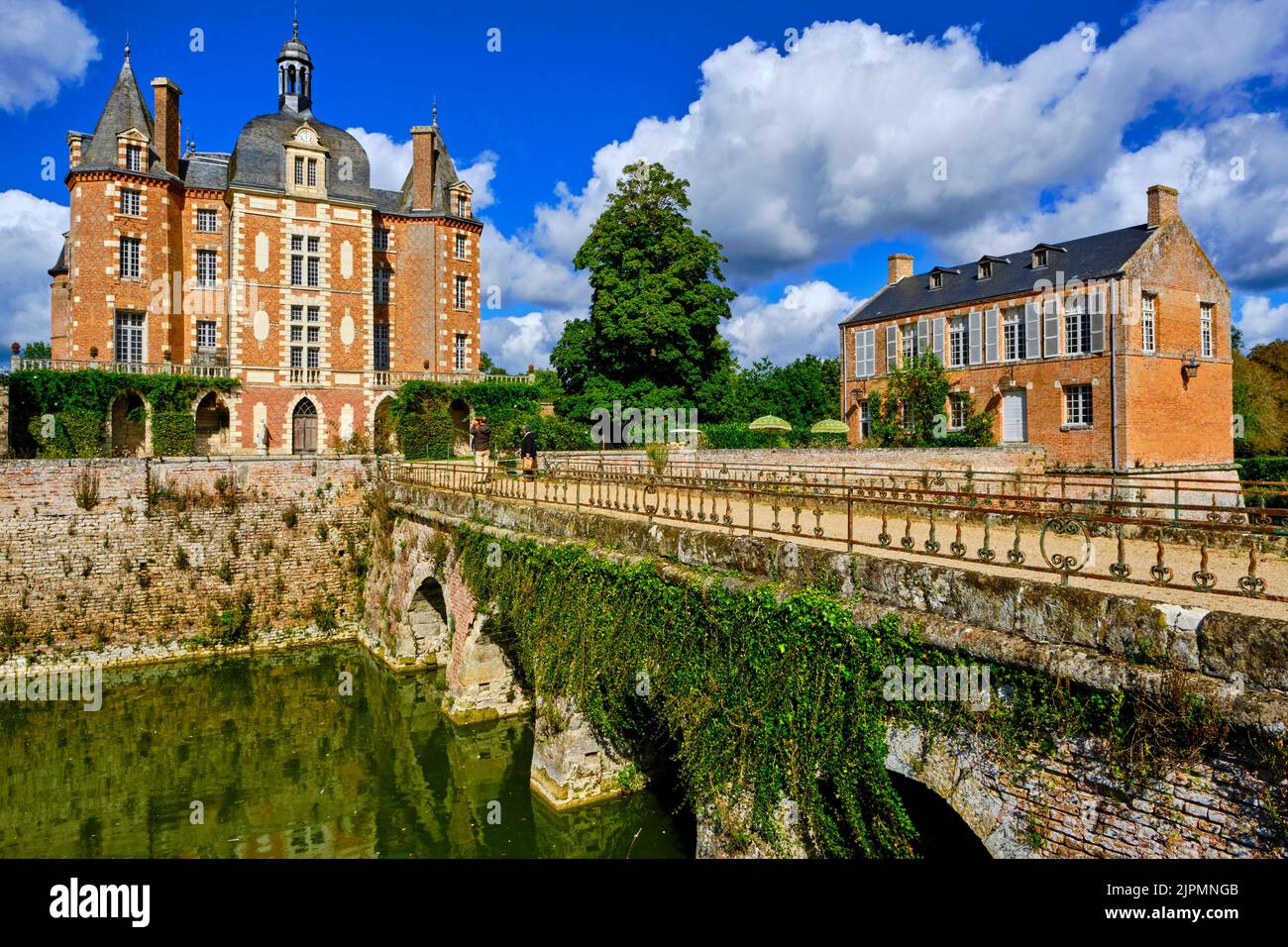 Frankreich, Loir-et-Cher, Sologne, La Ferté-Imbault, die mehrmals zerstörte Burg wurde 1627 von Jacques d'Estampes, Marschall von Frankreich und M, wieder aufgebaut Stockfoto