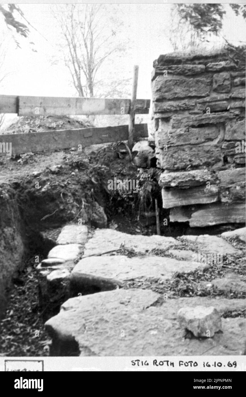 Teil der Klostermauer. Del AV klostermuren. Stockfoto