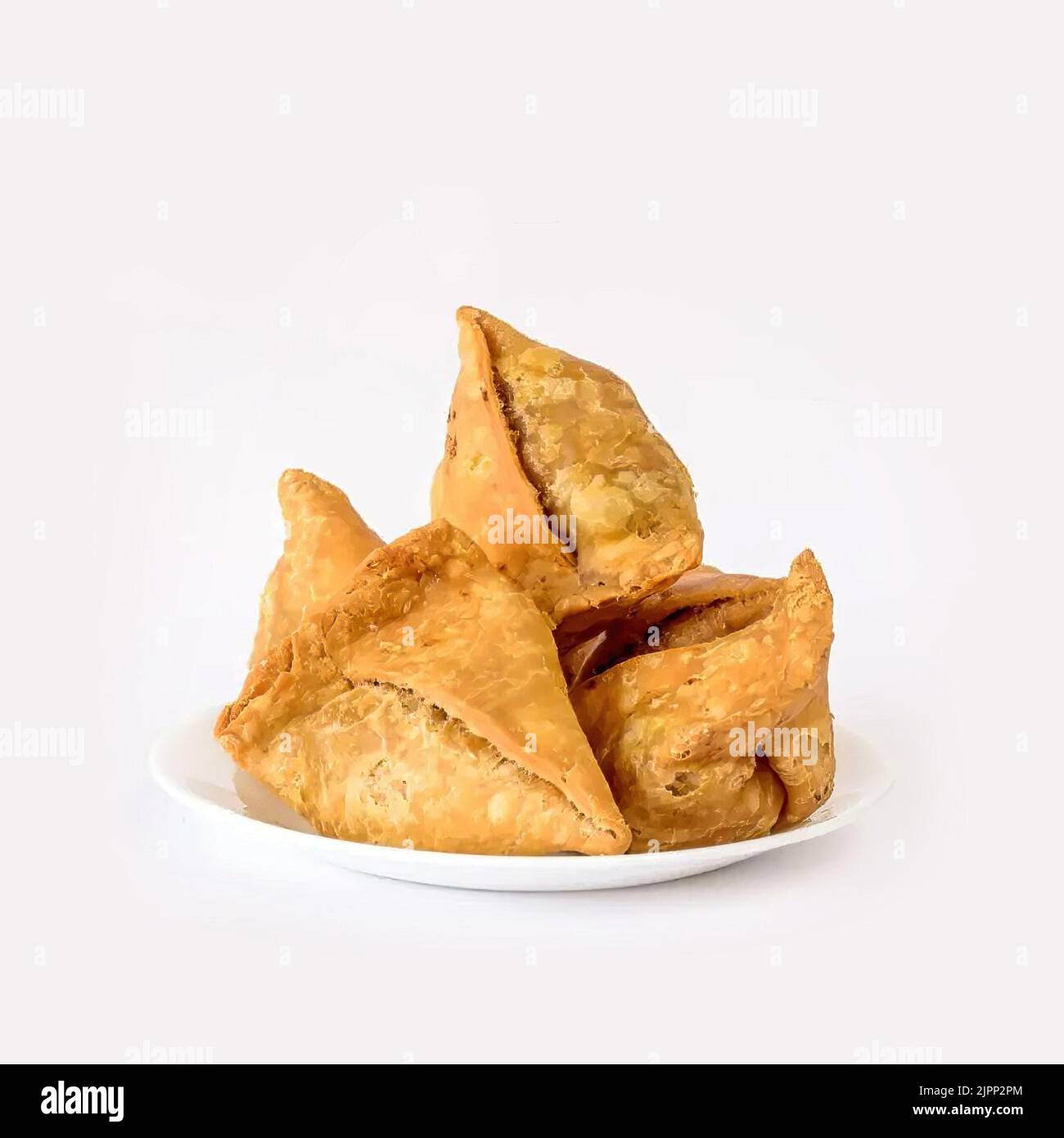 Indisches Street Food - Samosa Stockfoto