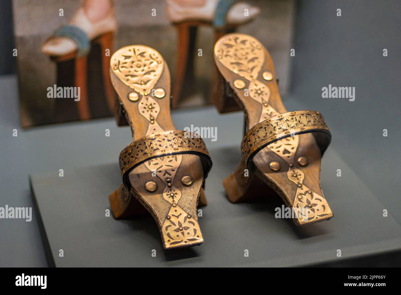 Traditionelle Türkische Bäder Clogs Stockfoto
