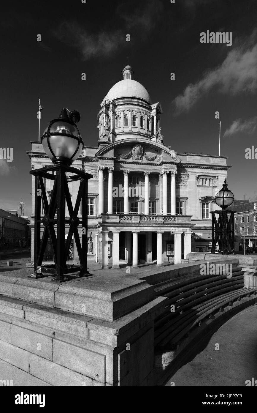 Hull City Hall, Queen Victoria Square, Kingston-upon-Hull, East Riding of Yorkshire, Humberside, England, Großbritannien Stockfoto