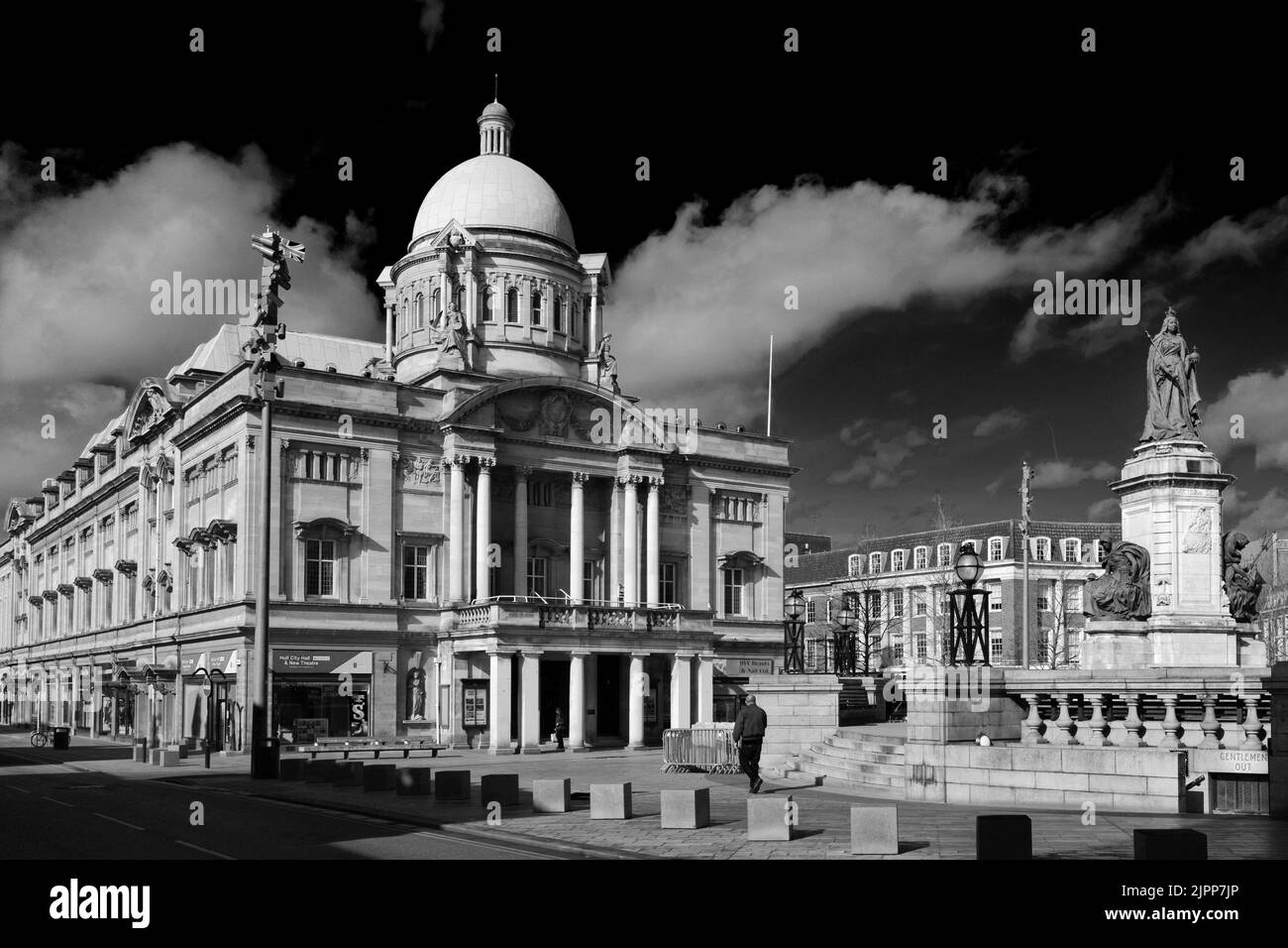 Hull City Hall, Queen Victoria Square, Kingston-upon-Hull, East Riding of Yorkshire, Humberside, England, Großbritannien Stockfoto