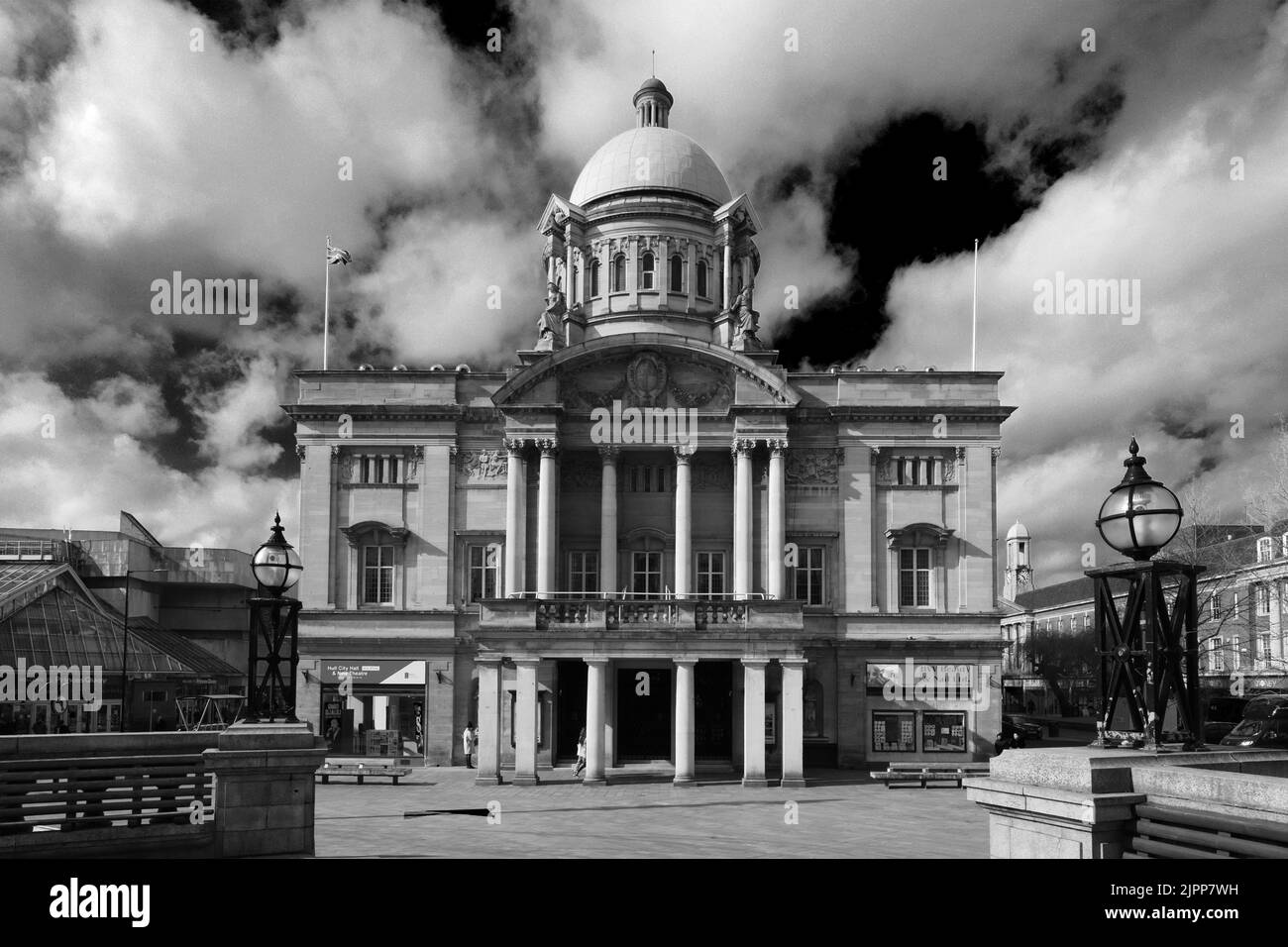 Hull City Hall, Queen Victoria Square, Kingston-upon-Hull, East Riding of Yorkshire, Humberside, England, Großbritannien Stockfoto