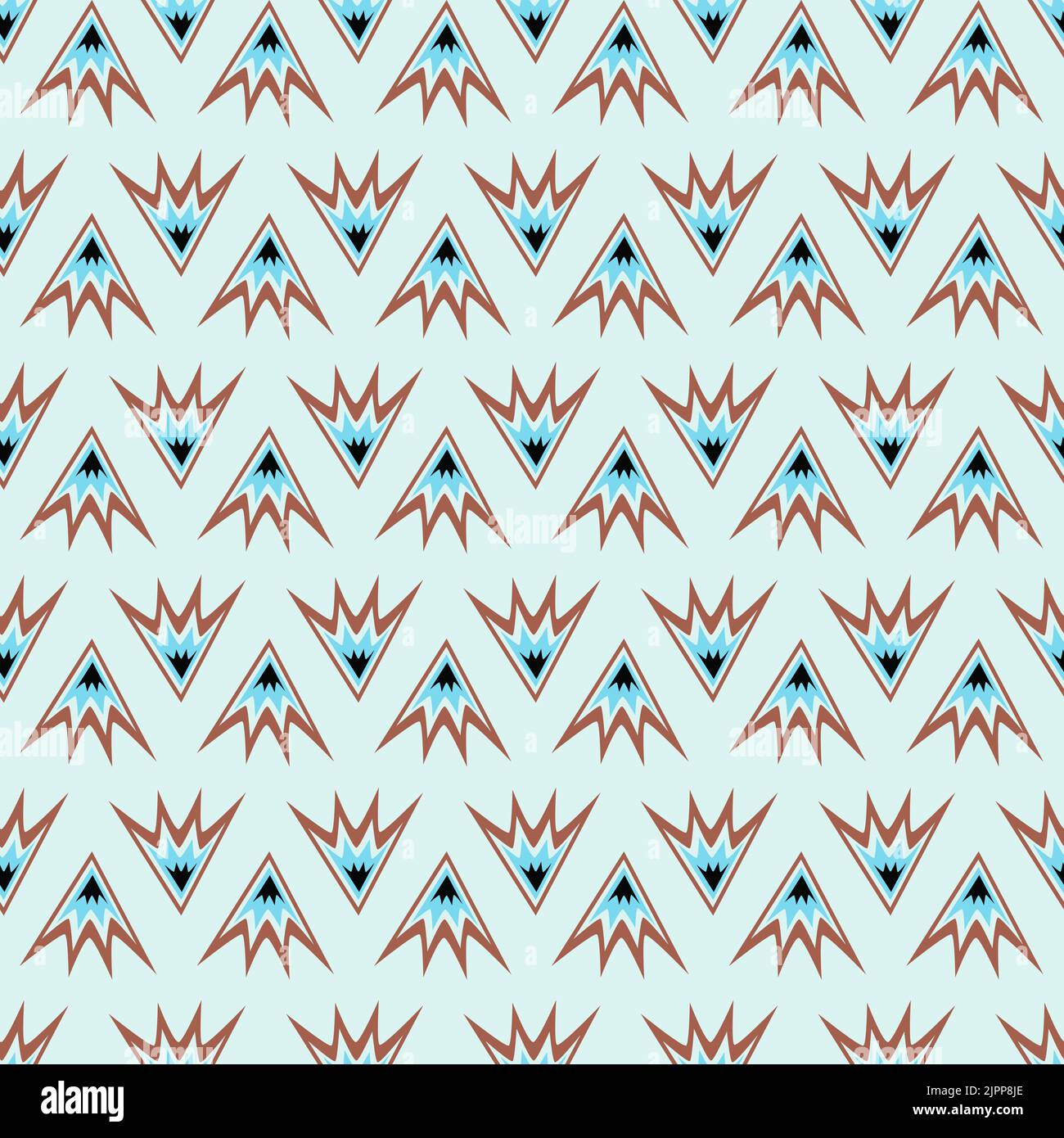 Künstlerische modische Vektor nahtlose Musterdesign von abstrakten Doodle Formen für Druck und Textil. Eleganter, überall wiederholter Texturhintergrund Stock Vektor