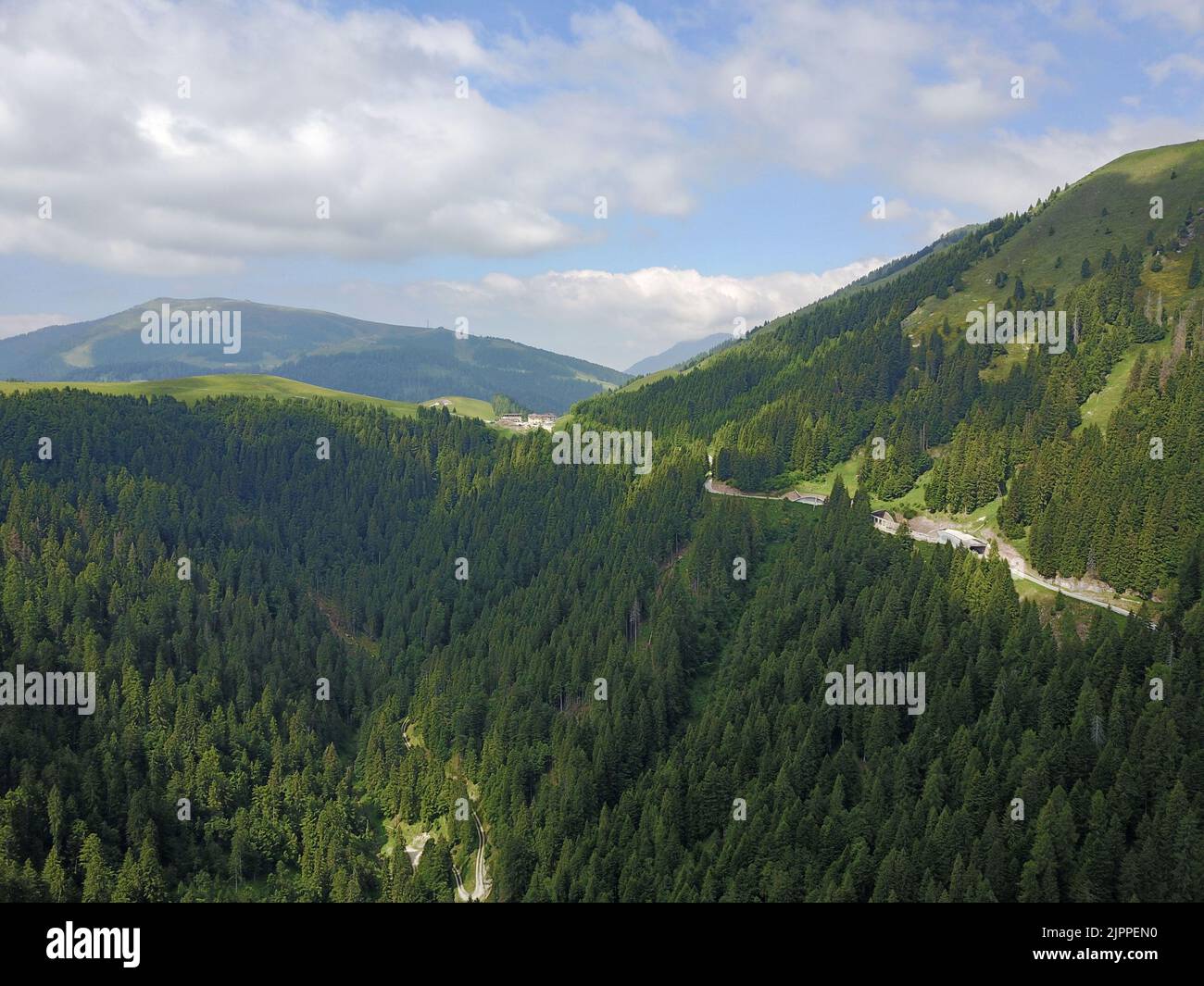 Luftaufnahmen mit Drohne. Das Bild wurde vor dem 2014 aufgenommen Stockfoto