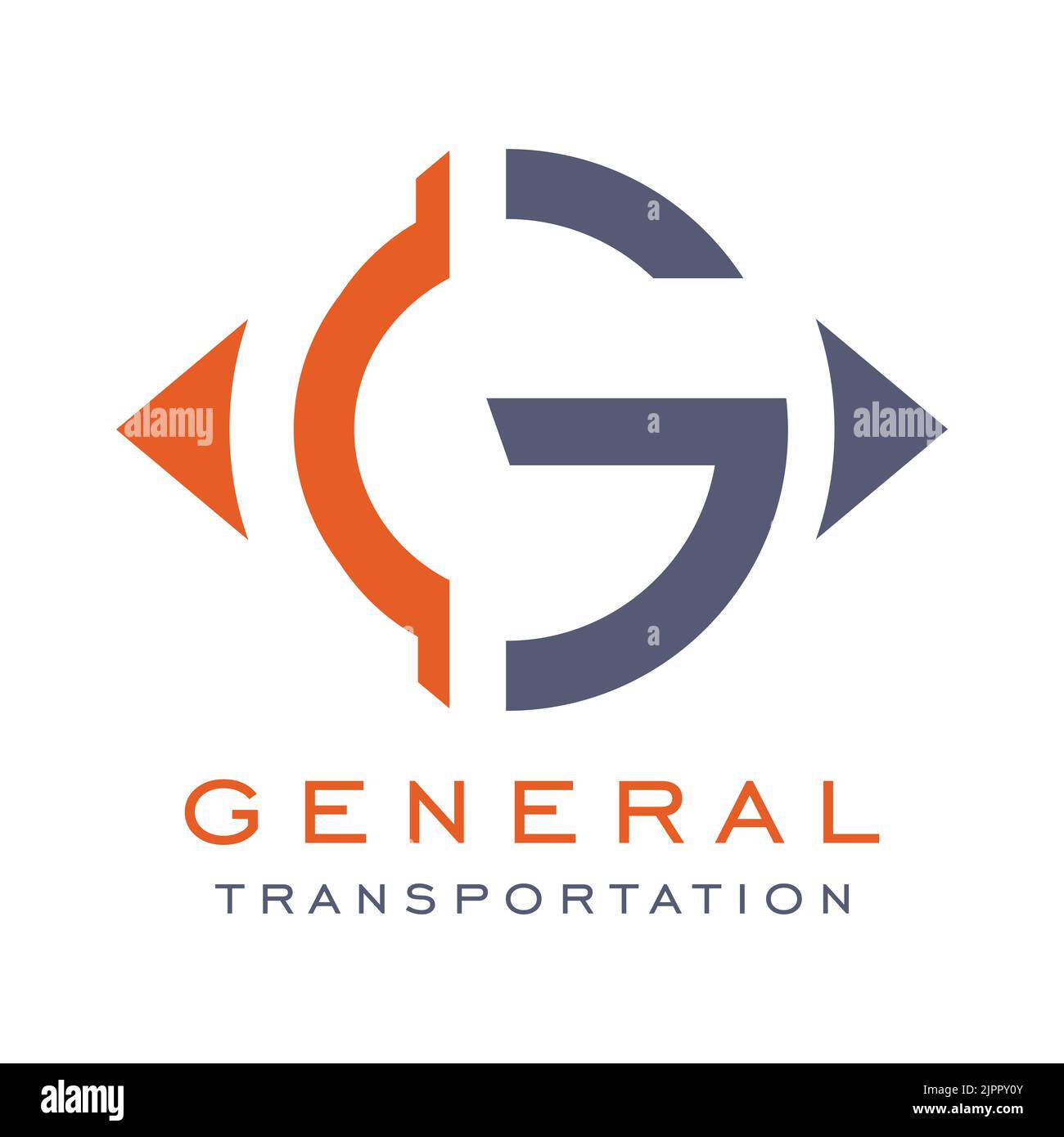 General Transportation Logo, Transport travel Logo Stock Vektor