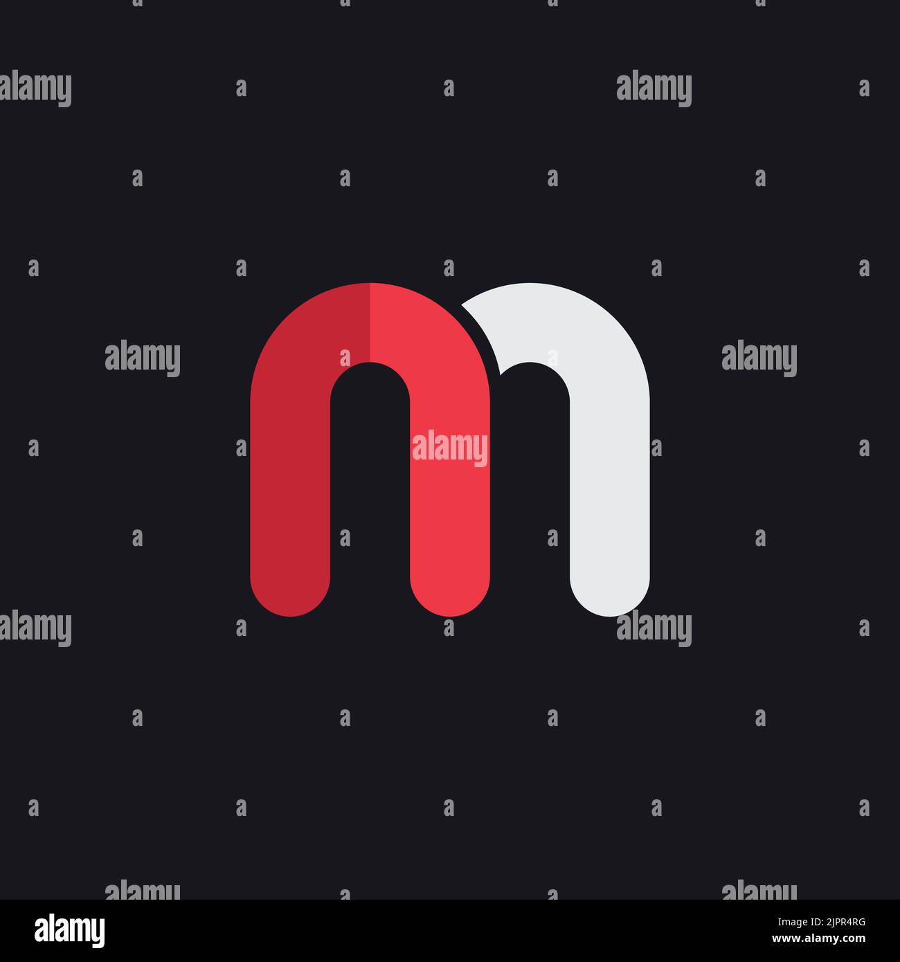 Designvorlage für das M-Logo. Grafisches Alphabetsymbol für die Unternehmensidentität. Kreatives typografisches Icon-Konzept. Vektorelement Stock Vektor